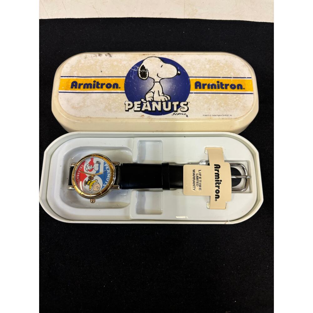 Armitron Peanuts 50th Anniversary Watch! New Battery!
